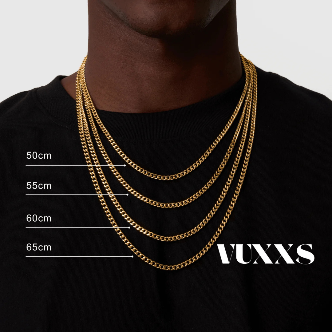 Cuban Chain 18K de VUXXS Lujo, Resistencia y Estilo Atemporal