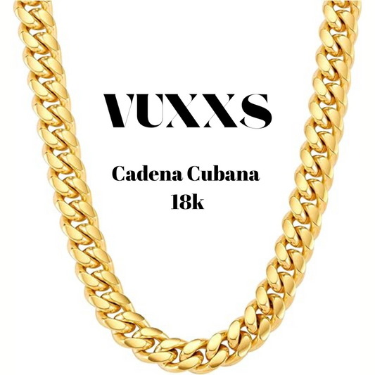 Cuban Chain 18K de VUXXS Lujo, Resistencia y Estilo Atemporal